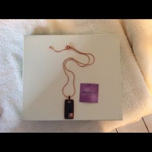 Bronze initial L necklace - New never worn